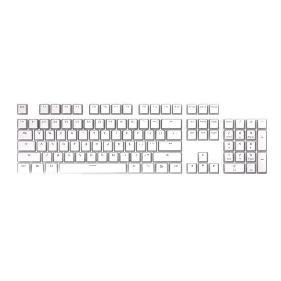 Keycaps ENDORFY - 124 pcs PBT - Onyx White Keycaps ENDORFY - 124 pcs PBT - Onyx White