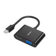 HAMA Видео адаптер 2 в 1, Mini Displayport - VGA & HDMI, Ultra-HD 4K HAMA Видео адаптер 2 в 1, Mini Displayport - VGA & HDMI, Ultra-HD 4K