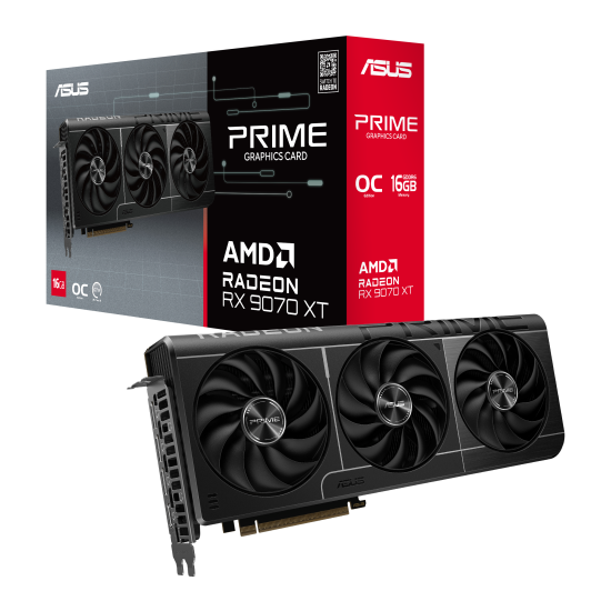 Graphic card ASUS PRIME RADEON RX 9070 XT OC 16GB GDDR6 Graphic card ASUS PRIME RADEON RX 9070 XT OC 16GB GDDR6