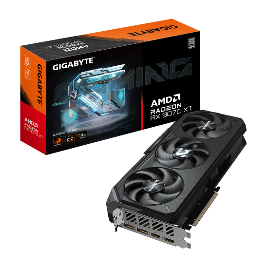 Graphic card GIGABYTE RADEON RX 9070 XT GAMING OC 16GB GDDR6 Graphic card GIGABYTE RADEON RX 9070 XT GAMING OC 16GB GDDR6
