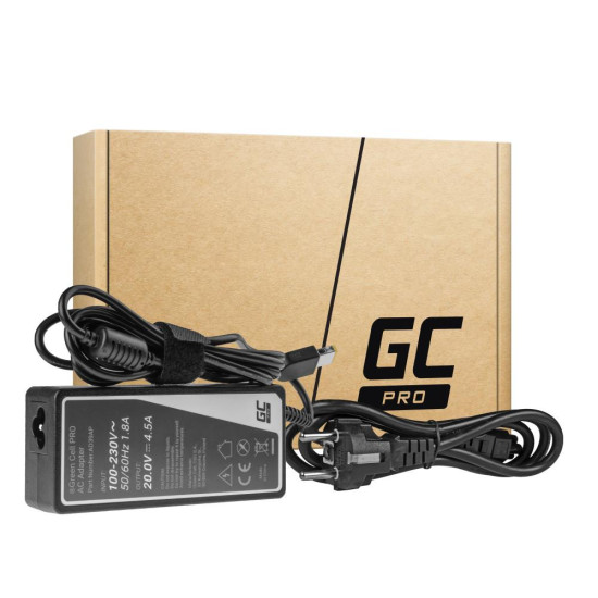 Notebook Power Supply PRO Charger / AC Adapter 20V 4.5A 90W for Lenovo G500 G500s G510 Z51-70 IdeaPad Z510 Z710 ThinkPad T440s T460p T470p GREEN CELL Notebook Power Supply PRO Charger / AC Adapter 20V 4.5A 90W for Lenovo G500 G500s G510 Z51-70 IdeaPad Z510 Z710 ThinkPad T440s T460p T470p GREEN CELL