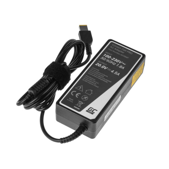 Notebook Power Supply PRO Charger / AC Adapter 20V 4.5A 90W for Lenovo G500 G500s G510 Z51-70 IdeaPad Z510 Z710 ThinkPad T440s T460p T470p GREEN CELL Notebook Power Supply PRO Charger / AC Adapter 20V 4.5A 90W for Lenovo G500 G500s G510 Z51-70 IdeaPad Z510 Z710 ThinkPad T440s T460p T470p GREEN CELL