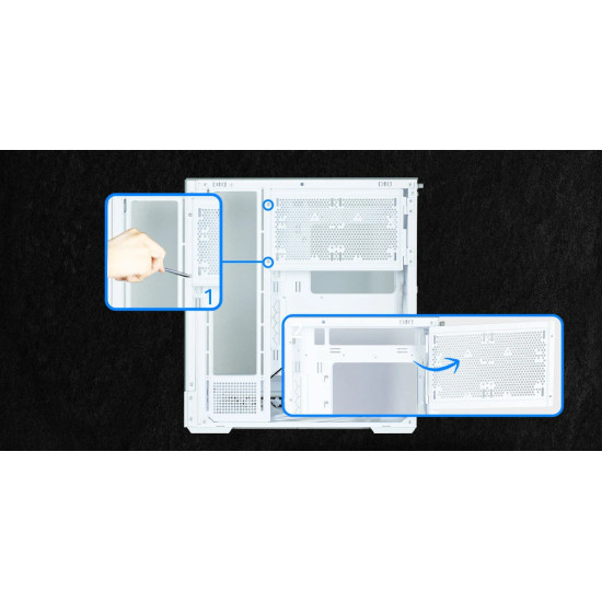 Zalman кутия Case ATX - P40 Prism White