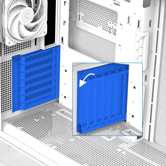 Zalman кутия Case ATX - P40 Prism White