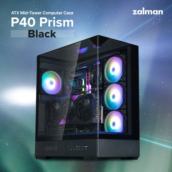 Zalman кутия Case ATX - P40 Prism Black Zalman кутия Case ATX - P40 Prism Black
