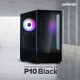 Zalman кутия Case mATX - P10 Black