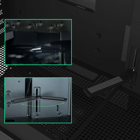 Zalman кутия Case mATX - P10 Black