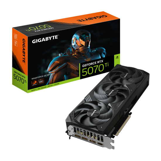 Graphic card GIGABYTE RTX 5070 TI WINDFORCE OC SFF 16GB GDDR7 Graphic card GIGABYTE RTX 5070 TI WINDFORCE OC SFF 16GB GDDR7