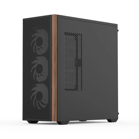 AeroCool кутия Case ATX - D501A Black, Addressable RGB, Wood AeroCool кутия Case ATX - D501A Black, Addressable RGB, Wood