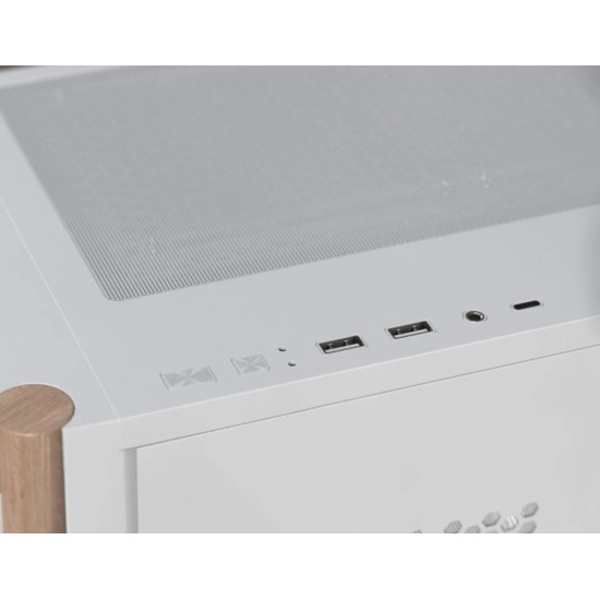 AeroCool кутия Case ATX - D501A Black, Addressable RGB, Wood AeroCool кутия Case ATX - D501A Black, Addressable RGB, Wood