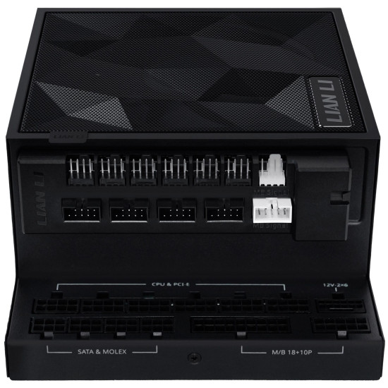 Захранващ блок Lian Li EDGE 1200W 80+ Gold PCIe 5.1, ATX 3.1 - Черно