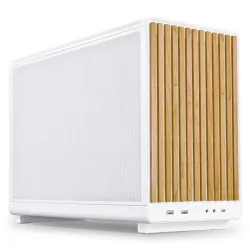 Кутия Lian Li DAN A3-mATX Wood Edition White - Micro Tower