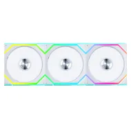 3Pack Fans Lian Li UNI FAN SL Wireless ARGB PWM - 120 mm White + Controller
