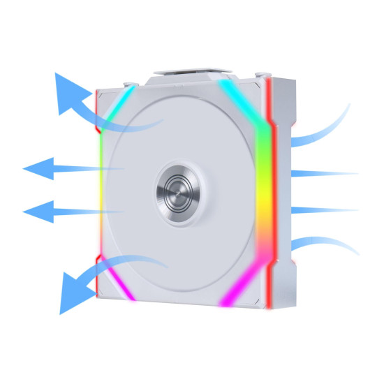 Triple Pack Lian Li UNI FAN SL Wireless ARGB PWM Reverse Blade - 120 mm White + Controller Triple Pack Lian Li UNI FAN SL Wireless ARGB PWM Reverse Blade - 120 mm White + Controller