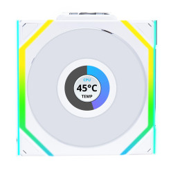 Lian Li UNI FAN SL Wireless LCD ARGB PWM Fan - 120 mm White Lian Li UNI FAN SL Wireless LCD ARGB PWM Fan - 120 mm White