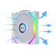 Lian Li UNI FAN SL Wireless LCD ARGB PWM Fan - 120 mm White Lian Li UNI FAN SL Wireless LCD ARGB PWM Fan - 120 mm White