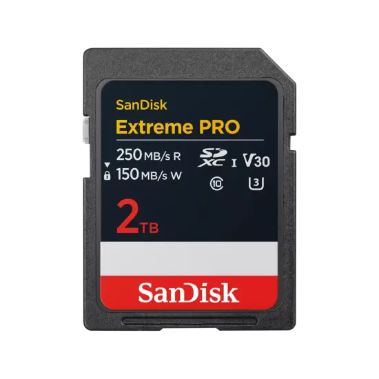 Memory card  SANDISK Extreme PRO SDHC, 2TB Memory card  SANDISK Extreme PRO SDHC, 2TB