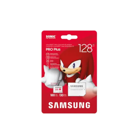 Memory card Samsung SONIC PRO PLUS microSD Card (2023), 128GB, Adapter Memory card Samsung SONIC PRO PLUS microSD Card (2023), 128GB, Adapter