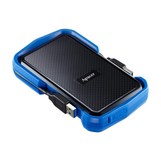 Apacer Външен хард диск Portable Hard Drive AC631 1TB USB 3.2 Gen 1, Military-Grade, Shockproof, Black