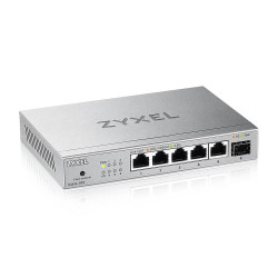 Switch Zyxel XMG-105 5 Ports 2,5G + 1 SFP+ Desktop MultiGig unmanaged Switch Zyxel XMG-105 5 Ports 2,5G + 1 SFP+ Desktop MultiGig unmanaged