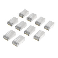 HAMA Накрайник RJ45, CAT 6a, 10 Gbit/s, екраниран, 10 бр. HAMA Накрайник RJ45, CAT 6a, 10 Gbit/s, екраниран, 10 бр.