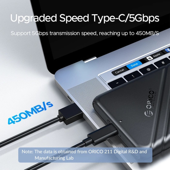 Orico външна кутия за диск Storage - Case - 2.5 inch USB-C Black - 25PW1C-C3-BK Orico външна кутия за диск Storage - Case - 2.5 inch USB-C Black - 25PW1C-C3-BK