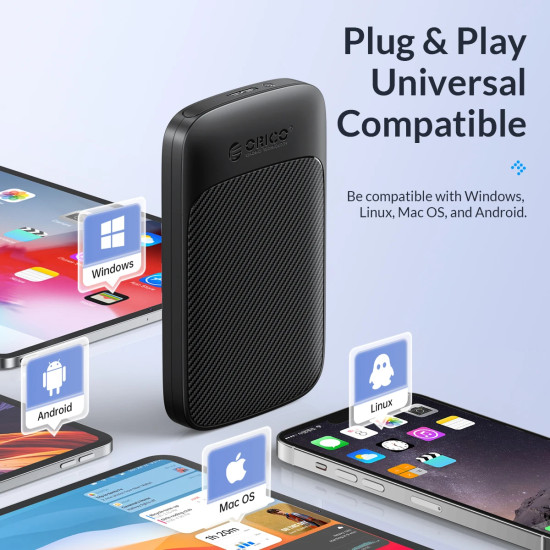 Orico кутия за диск Storage - Case - 2.5 inch USB-C - 2020C3-V1-BK Orico кутия за диск Storage - Case - 2.5 inch USB-C - 2020C3-V1-BK