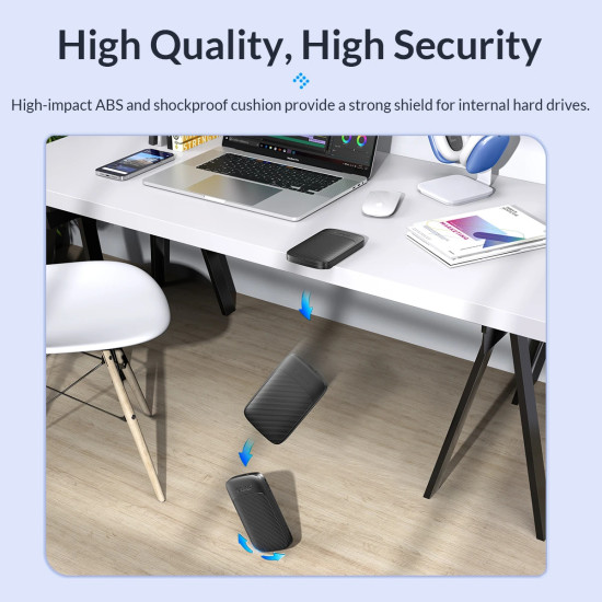 Orico кутия за диск Storage - Case - 2.5 inch USB-C - 2020C3-V1-BK Orico кутия за диск Storage - Case - 2.5 inch USB-C - 2020C3-V1-BK