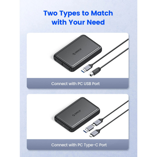 Orico кутия за диск Storage - Case - 3.5 inch USB-C black - DDL35-C3-EU-BK Orico кутия за диск Storage - Case - 3.5 inch USB-C black - DDL35-C3-EU-BK