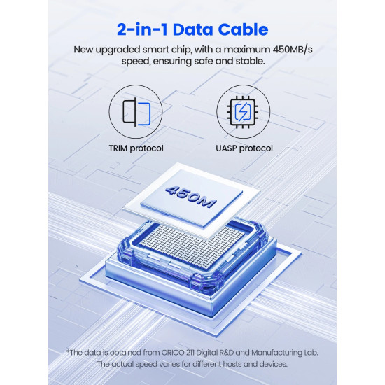 Orico кутия за диск Storage - Case - 3.5 inch USB-C black - DDL35-C3-EU-BK Orico кутия за диск Storage - Case - 3.5 inch USB-C black - DDL35-C3-EU-BK