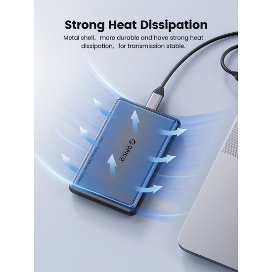 Orico външна кутия за диск Storage - Case - 2.5 inch USB-C/A Black - DDL25-C3-BK Orico външна кутия за диск Storage - Case - 2.5 inch USB-C/A Black - DDL25-C3-BK