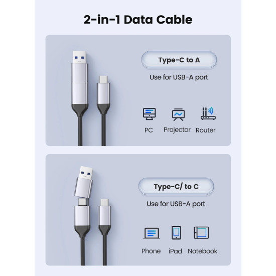 Orico външна кутия за диск Storage - Case - 2.5 inch USB-C/A Black - DDL25-C3-BK Orico външна кутия за диск Storage - Case - 2.5 inch USB-C/A Black - DDL25-C3-BK
