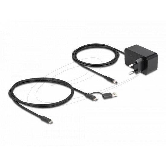 Delock 7 портов USB хъб с 3 порта 10 Gbps и 4 Портове за бързо зареждане 5 Gbps сс превключвател
