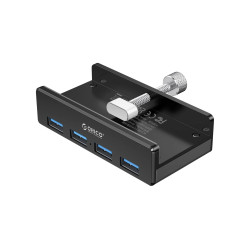 Orico хъб USB 3.0 HUB Clip Type 4 port, Black - MH4PU-BK Orico хъб USB 3.0 HUB Clip Type 4 port, Black - MH4PU-BK