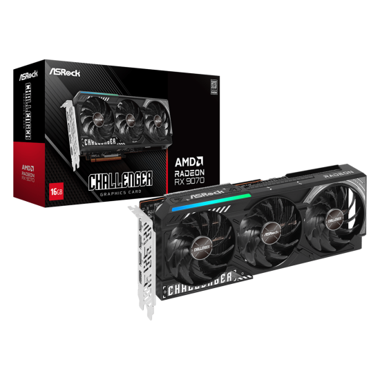Graphic card ASROCK RADEON RX 9070 Challenger 16GB GDDR6 Graphic card ASROCK RADEON RX 9070 Challenger 16GB GDDR6