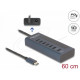 Delock USB Хъб, 7 порта, 10 Gbps, 6 x Data USB-C, 1 x PD 20W Delock USB Хъб, 7 порта, 10 Gbps, 6 x Data USB-C, 1 x PD 20W