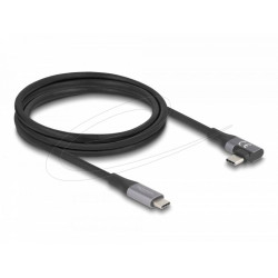Delock USB-C Кабел 90°, 20 Gbps USB PD 3.1, 240W, 2 m