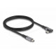 Delock USB-C Кабел 90°, 40 Gbps USB PD 3.1, 240W, 1 m