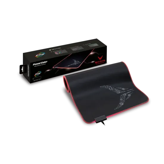 Подложка за мишка PowerColor Red Devil RGB - XL