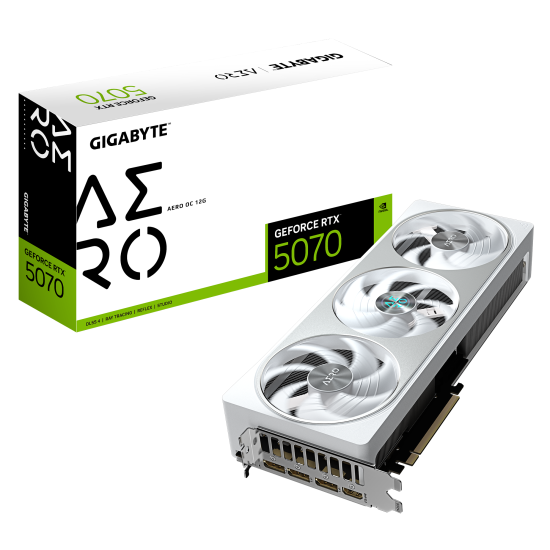 Graphic card GIGABYTE RTX 5070 AERO OC 12GB GDDR7 Graphic card GIGABYTE RTX 5070 AERO OC 12GB GDDR7
