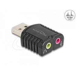 Delock Външна звукова карта, USB, 24 bit / 96 kHz
