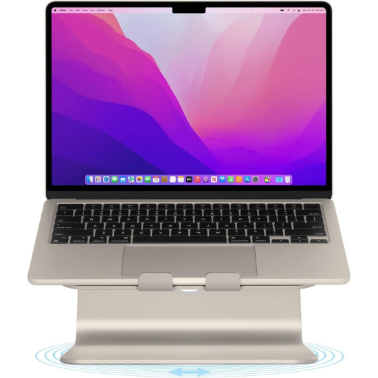 Поставка за лаптоп Rain Design mStand360 with Swivel Base - Starlight