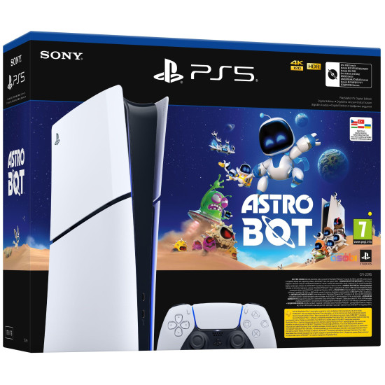 Конзола PlayStation 5 (Slim) Digital Edition - Astro Bot Bundle