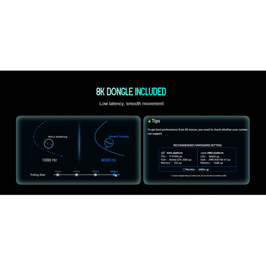 Lamzu професионална геймърска мишка MAYA X 8K - Wireless Gaming Mouse - Aimlabs Edition Lamzu професионална геймърска мишка MAYA X 8K - Wireless Gaming Mouse - Aimlabs Edition