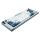 Lamzu професионална геймърска механична клавиатура Professional Gaming Mechanical Keyboard JET 75 - 8K, Magnetic Gateron Jade Switches - White/Blue
