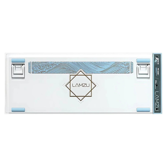 Lamzu професионална геймърска механична клавиатура Professional Gaming Mechanical Keyboard JET 75 - 8K, Magnetic Gateron Jade Switches - White/Blue