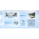 Lamzu професионална геймърска механична клавиатура Professional Gaming Mechanical Keyboard JET 75 - 8K, Magnetic Gateron Jade Switches - White/Blue