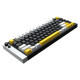 Lamzu професионална геймърска механична клавиатура Professional Gaming Mechanical Keyboard JET 75 - 8K, Magnetic Gateron Jade Switches - Black/Yellow