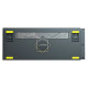 Lamzu професионална геймърска механична клавиатура Professional Gaming Mechanical Keyboard JET 75 - 8K, Magnetic Gateron Jade Switches - Black/Yellow