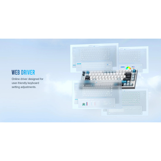 Lamzu професионална геймърска механична клавиатура Professional Gaming Mechanical Keyboard JET 75 - 8K, Magnetic Gateron Jade Switches - Black/Yellow